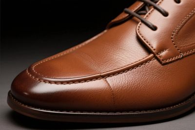棕色商务皮鞋特写 棕色商务皮鞋特写