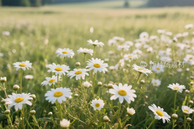 雏菊野花草地风景