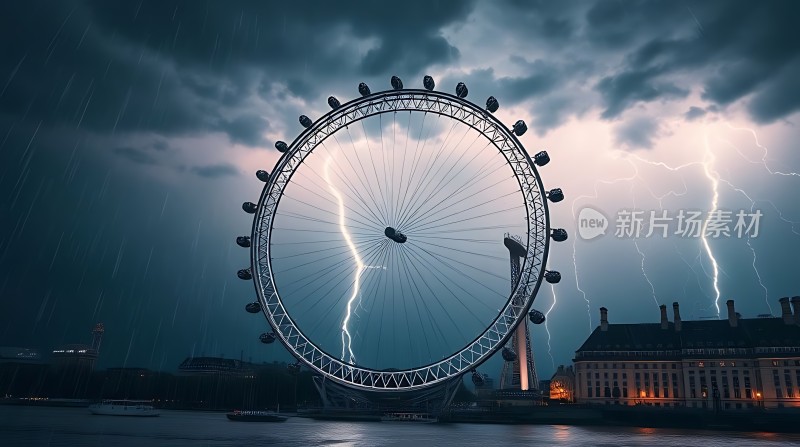 伦敦眼与闪电风暴
