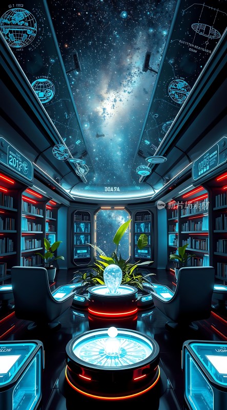 宇宙图书馆探索未知之旅