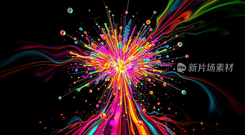 五彩斑斓的色彩爆炸