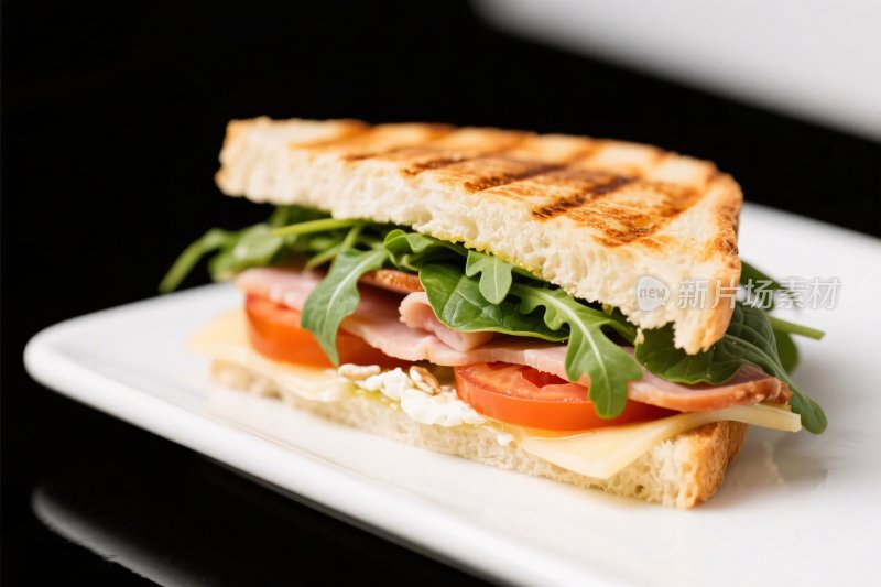 烤三明治美食摄影