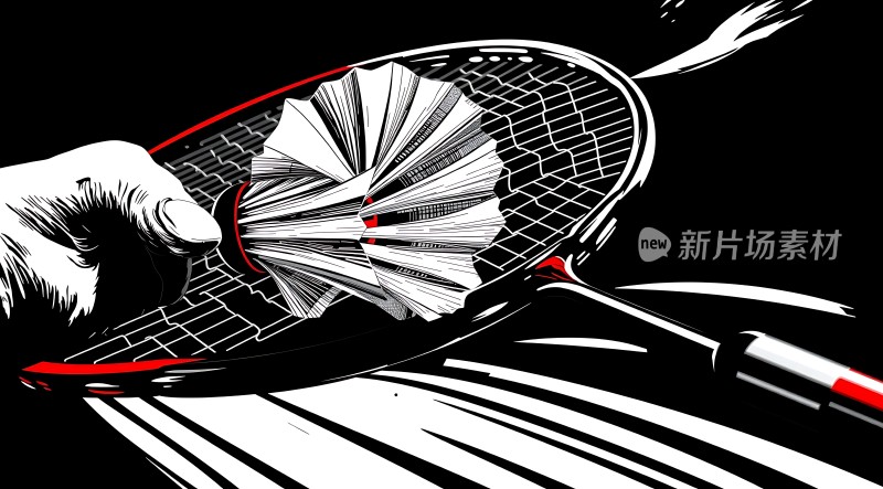 新片场素材红黑羽拍