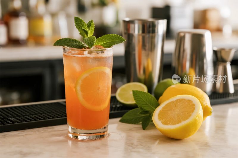 酒吧桌面饮品展示图