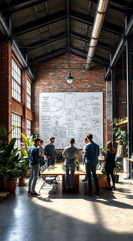 创意碰撞头脑风暴会议现场