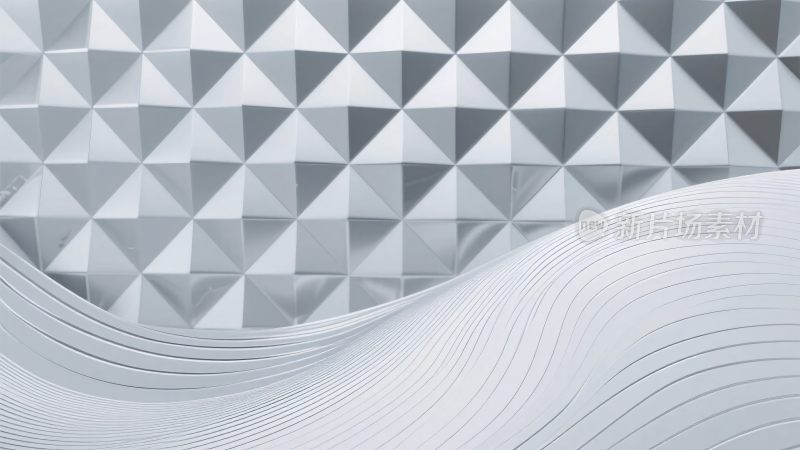 几何波浪抽象背景图