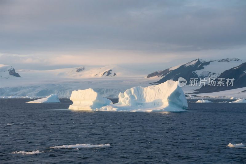 南极冰川雪山自然风光摄影