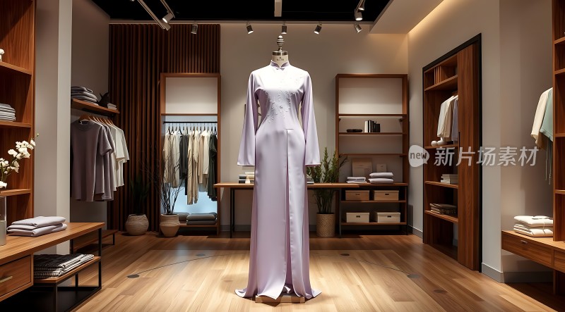 新片场素材 精致服装店展示