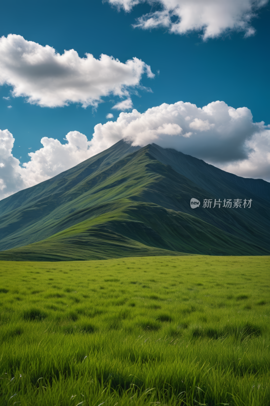 一片绿色的田野高清风景摄影图片