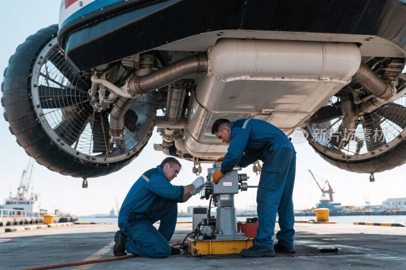 汽车维修工人作业场景