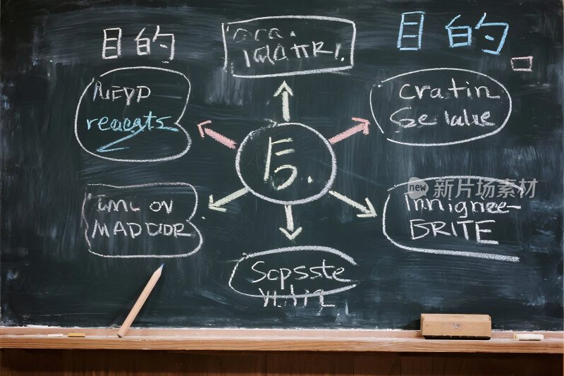 黑板思维导图展示