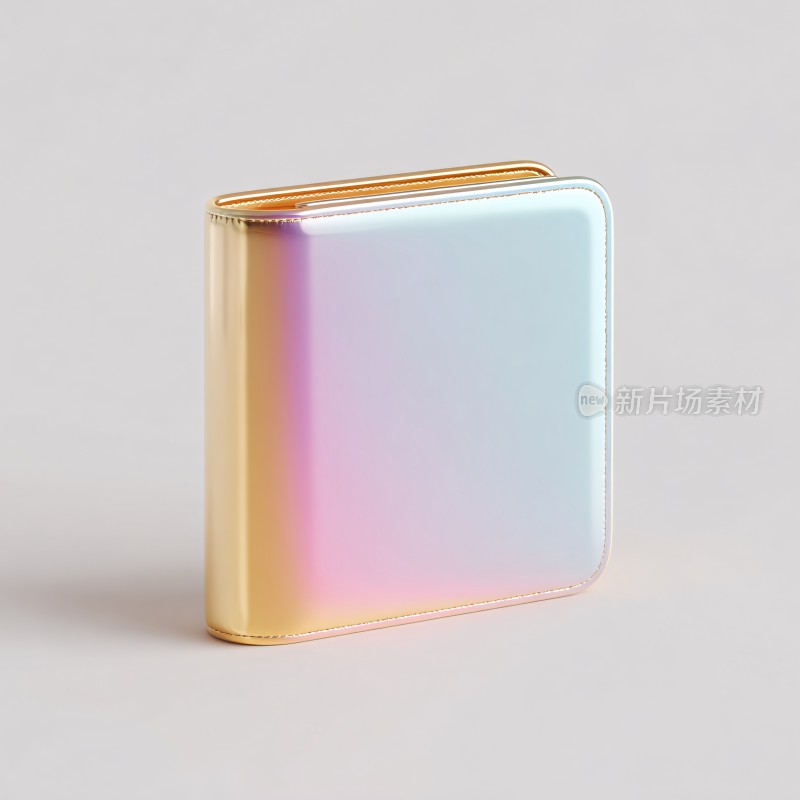 彩色渐变金属质感钱包