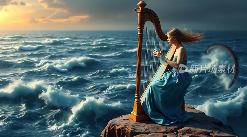 海边的竖琴演奏者