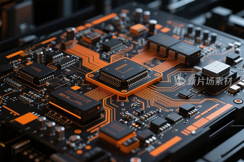 电子电路板特写