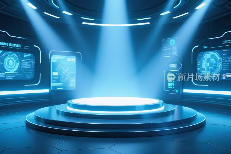 未来科技感舞台场景
