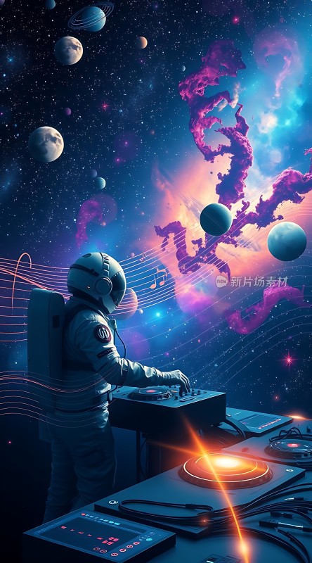 宇航员太空DJ