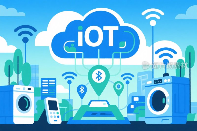 物联网智能设备插画