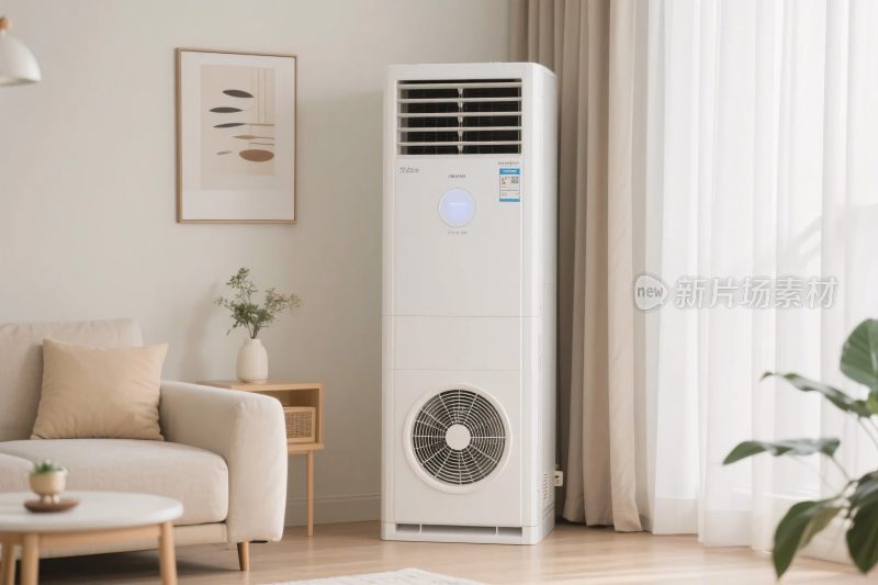 现代客厅立式空调场景