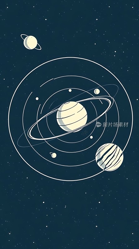 太阳系行星轨道图