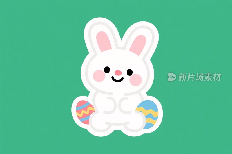 可爱卡通兔子插画