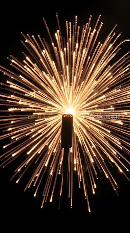 烟花绽放光芒四射璀璨夺目