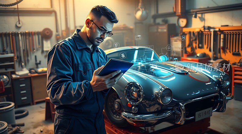智能维修机械师与高科技工具的结合