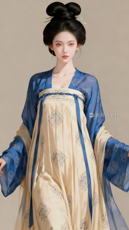 汉服佳人优雅大方