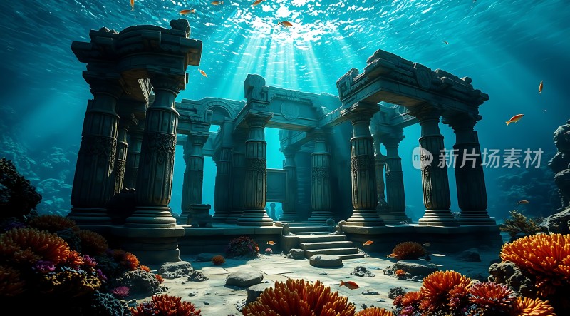 水下古建筑遗迹