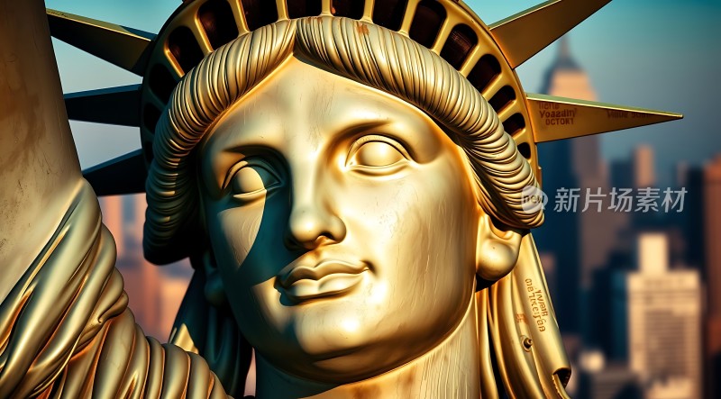 自由女神像特写