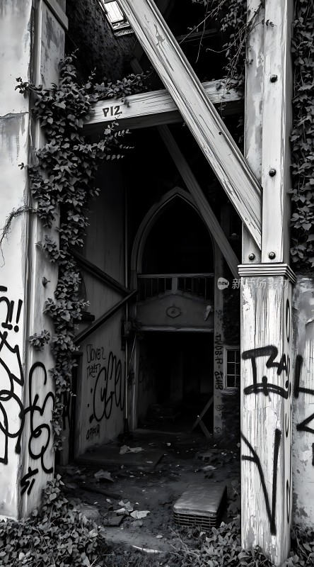 废弃建筑中的神秘通道