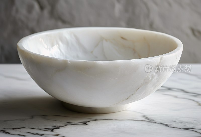 纯白大理石碗