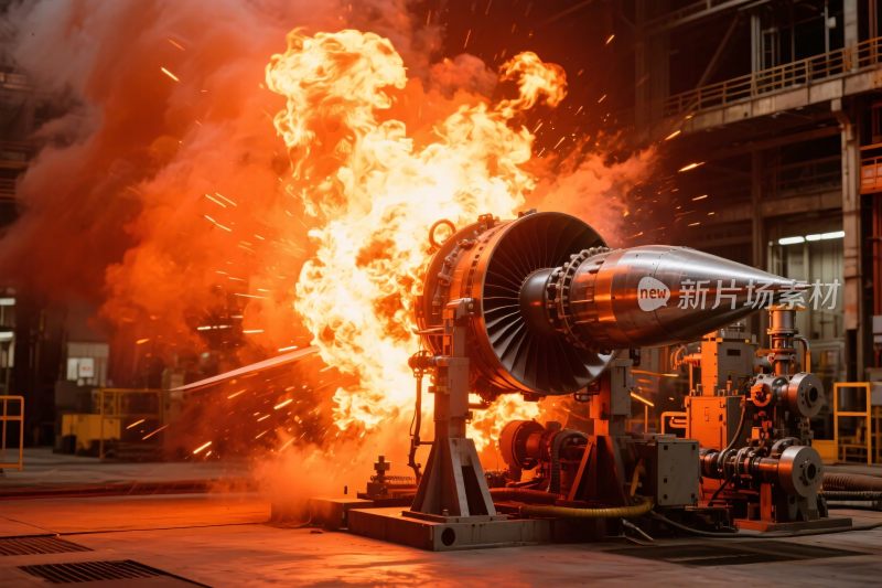 工业设备火焰场景
