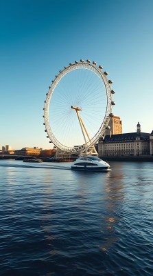 伦敦眼与游艇 伦敦眼与游艇