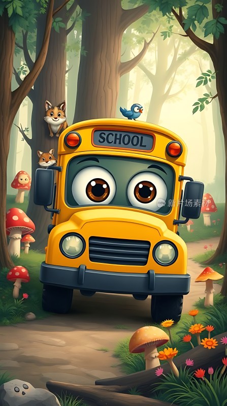 森林里的校车之旅