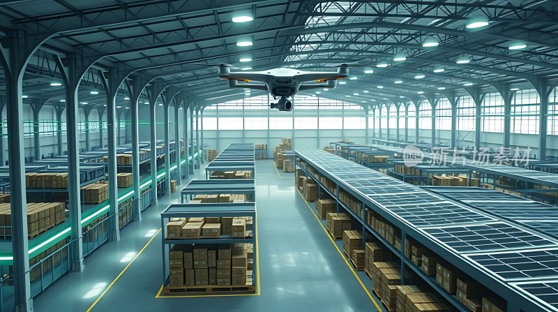 智能仓储物流中心无人机高效作业