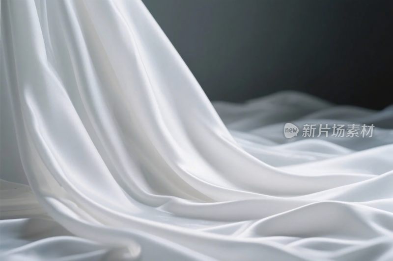 白色丝绸布料