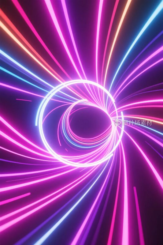 绚丽光效环形轨迹