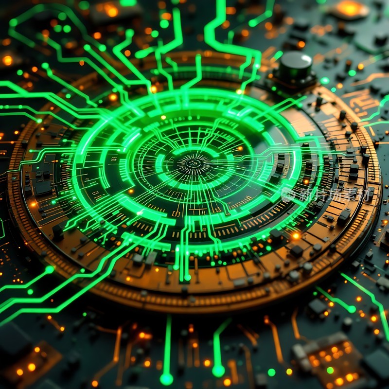 科技核心绿色电路板设计