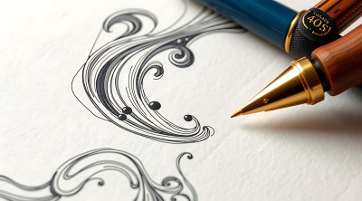 钢笔与艺术线条的结合 钢笔与艺术线条的结合