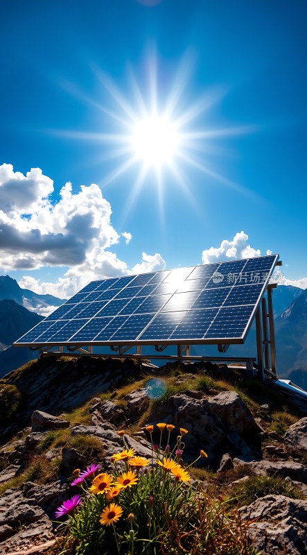 阳光下的绿色能源梦想