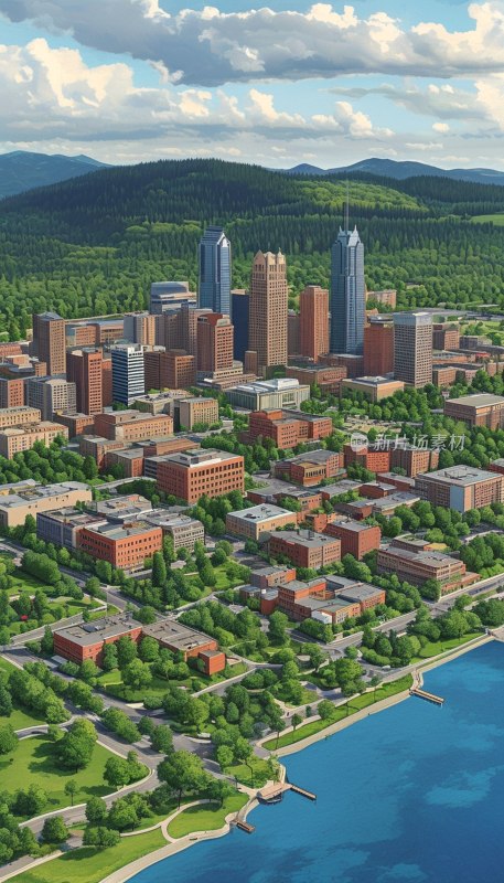 印第安纳州城市地图