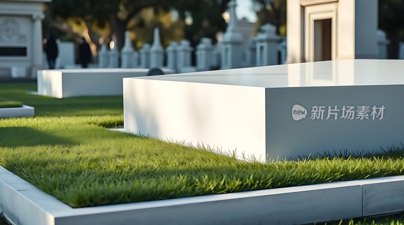 现代墓园风光