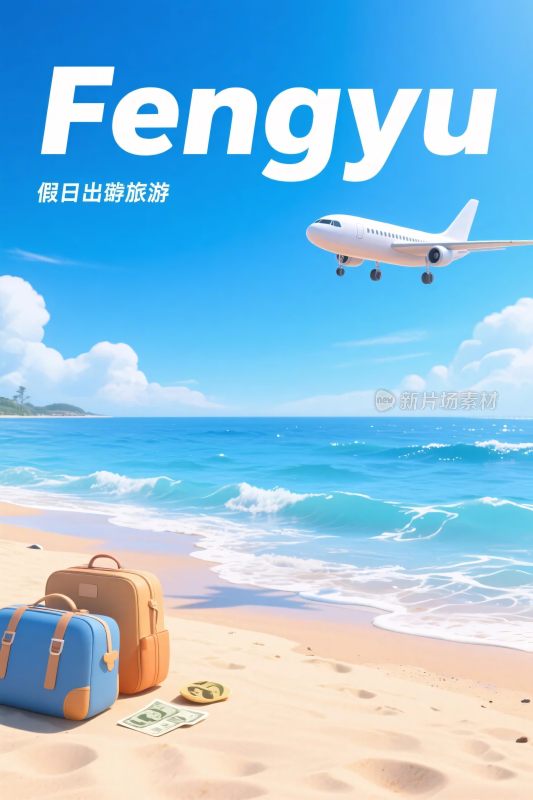 夏日出游旅行海报