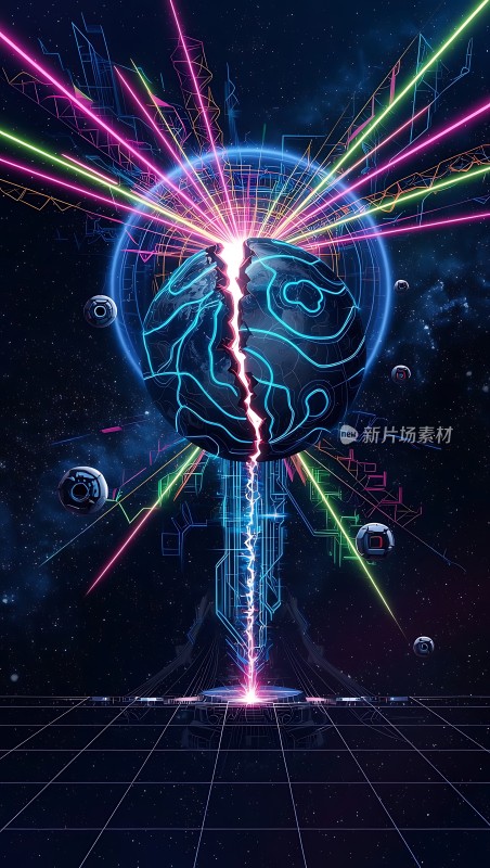 科技之光地球与宇宙的交响曲