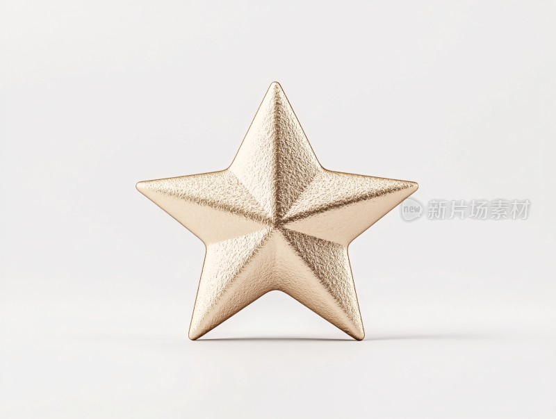 金色立体五角星