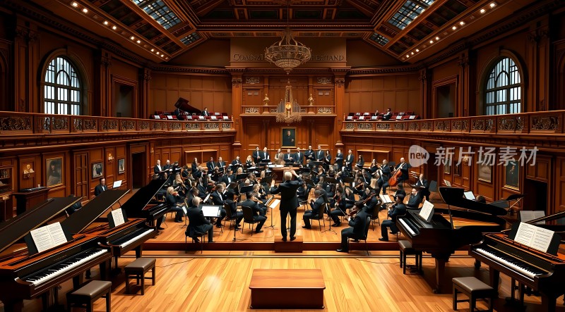 交响乐团演奏现场