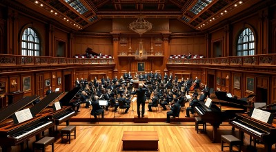 交响乐团演奏现场 交响乐团演奏现场
