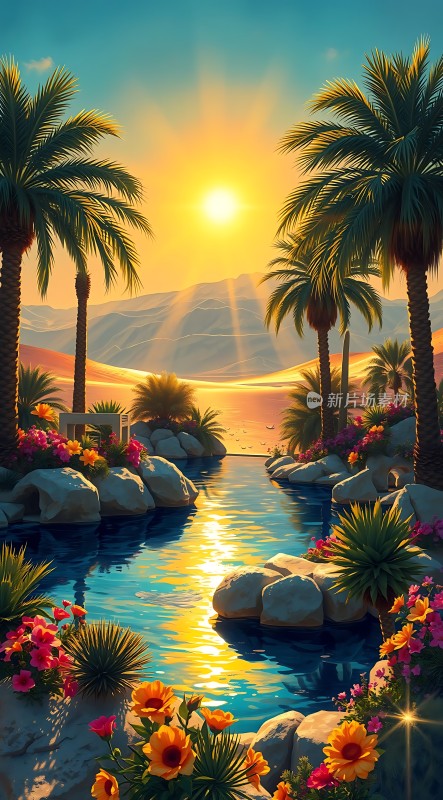 阳光下的热带风情