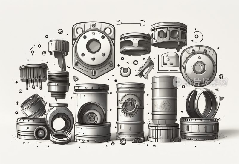 汽车零件图标集