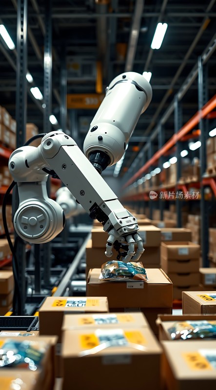 智能机器人仓库分拣系统高效作业